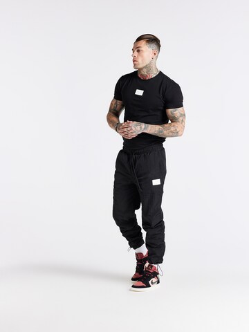 SikSilk Zúžený Kalhoty – černá