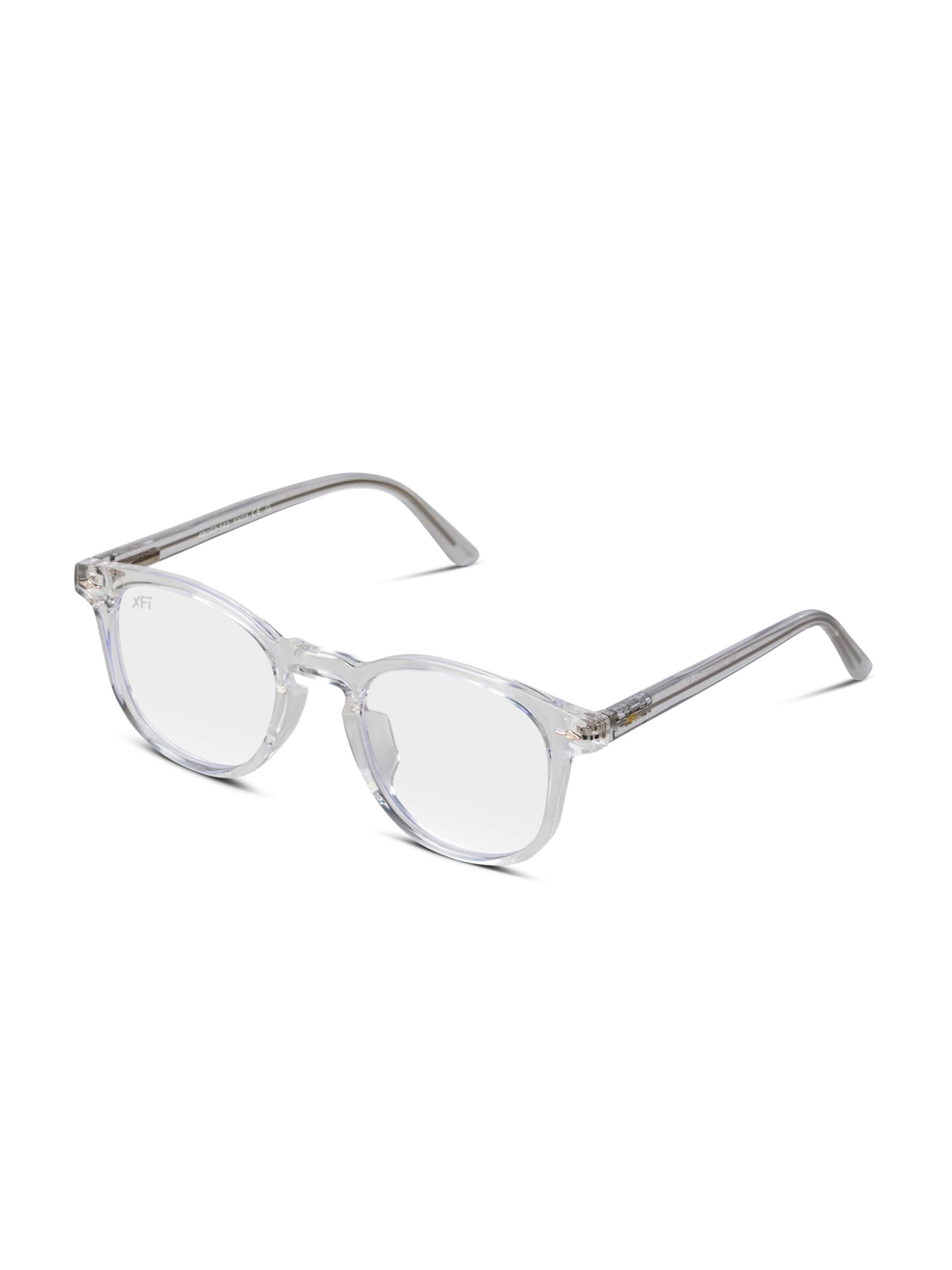 X Frame Therapy Glasses 'Prismalith Blue Light' in Transparent: front