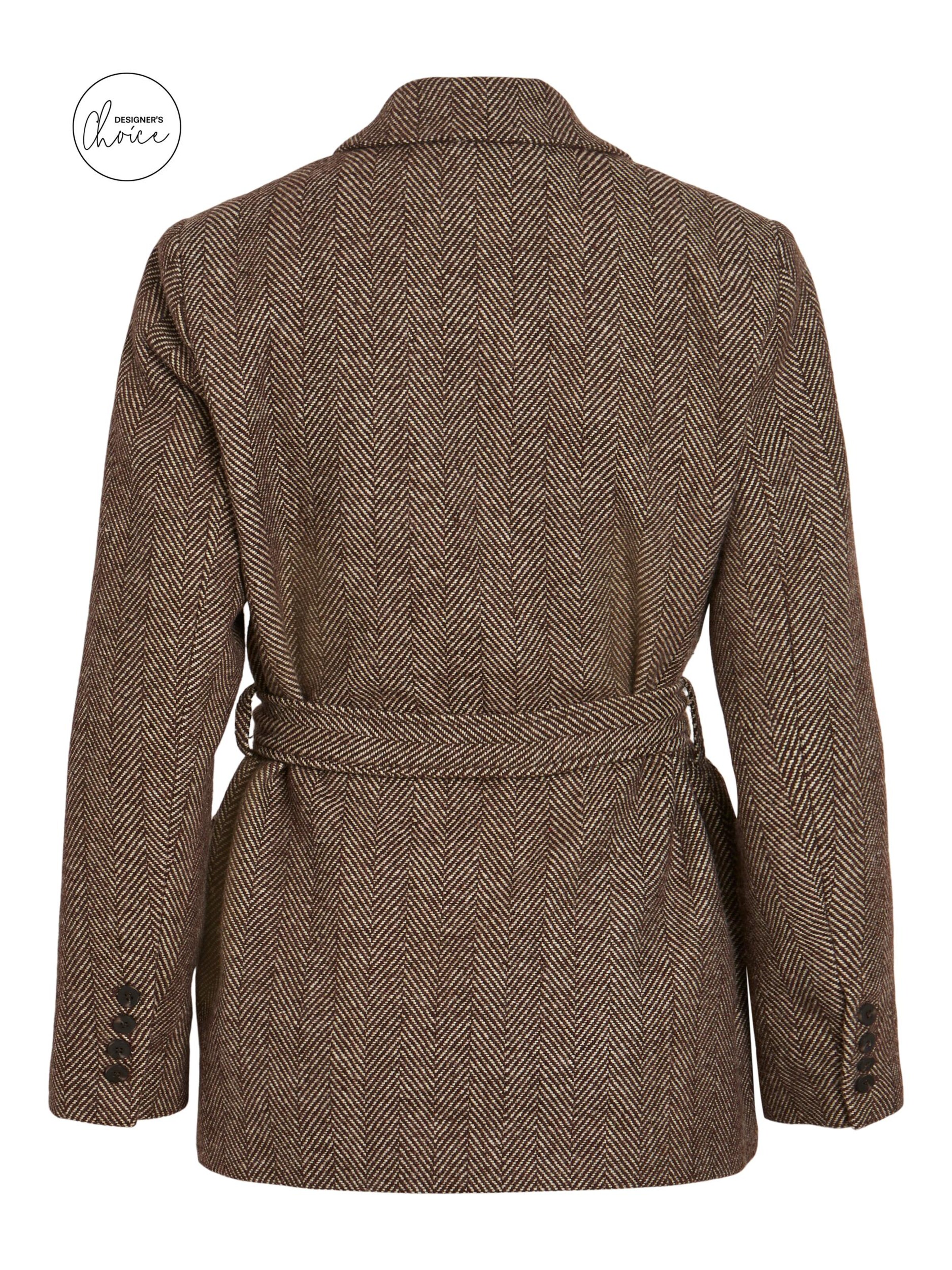 VILA Between-Seasons Coat 'VIHYNDA' in Brown