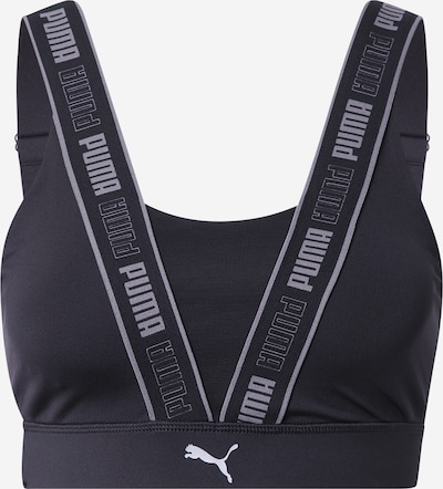 PUMA Sports Bra in Grey / Black / White, Item view