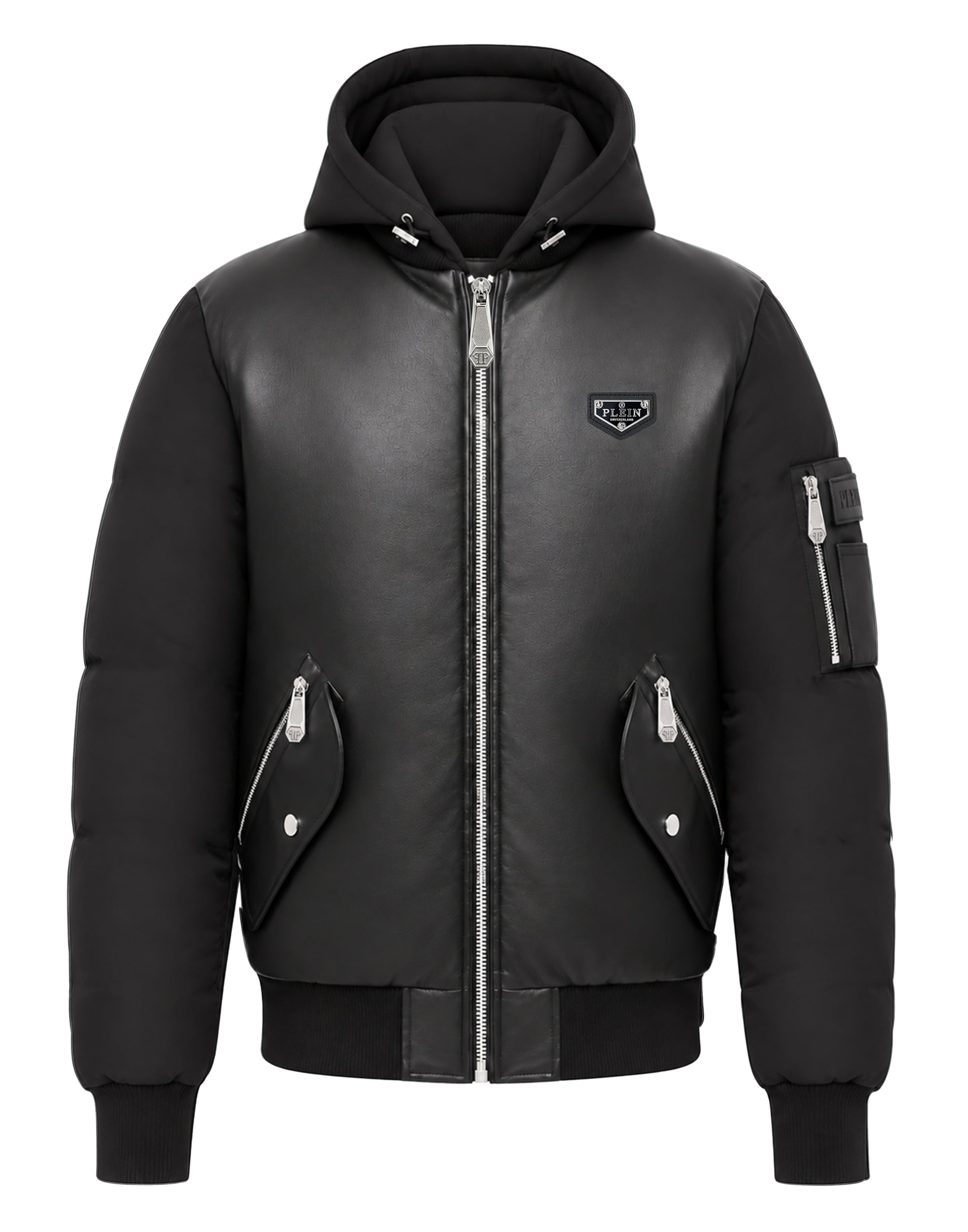 Philipp Plein Between-Season Jacket in Black: front