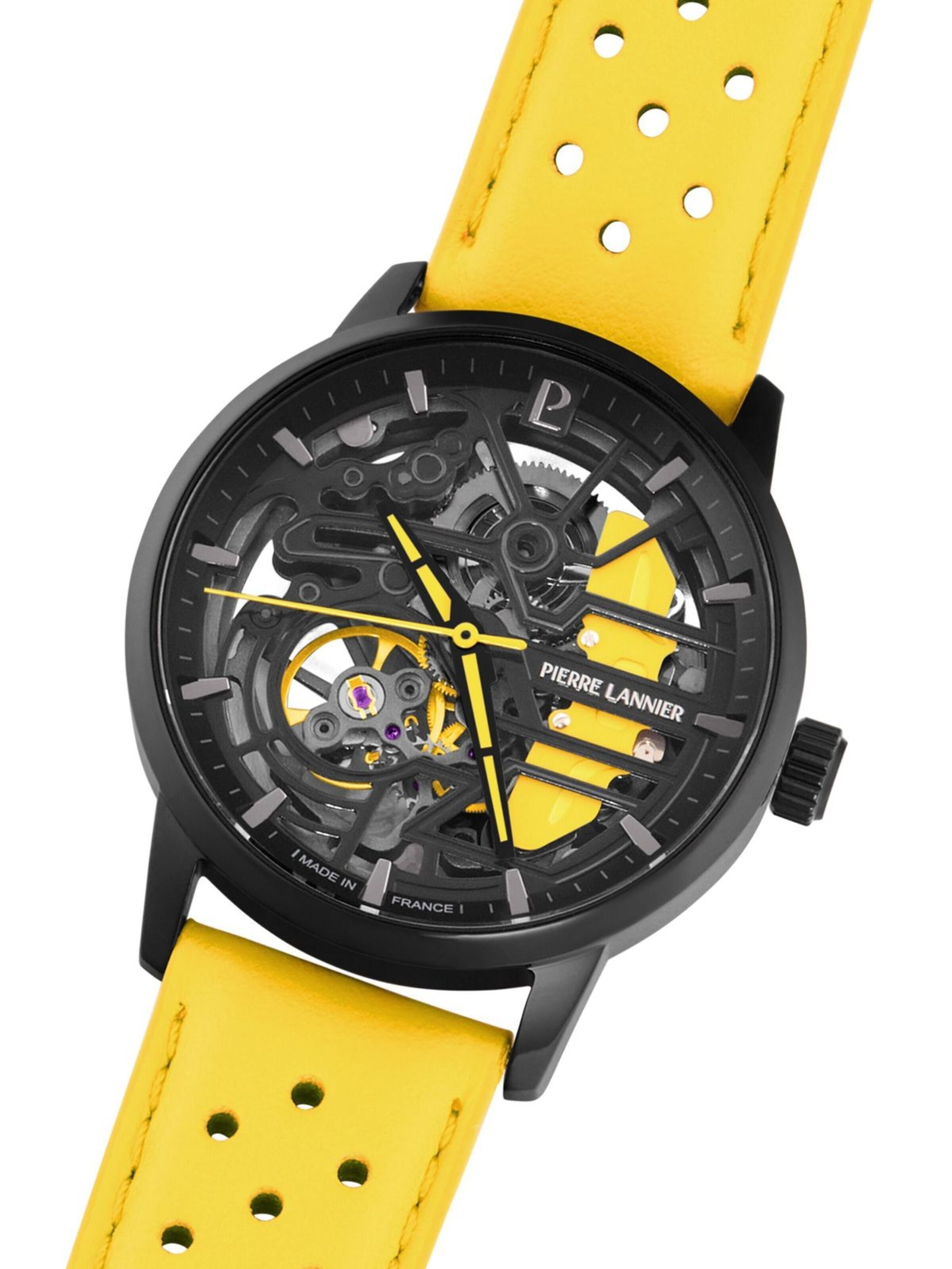 Pierre Lannier Analog watch 'Automatic watch Paddock' in Black