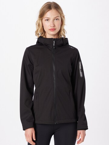 Veste outdoor CMP en noir : devant