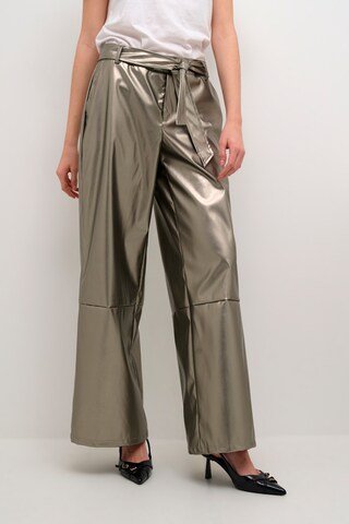 Wide Leg Pantalon 'Ayann' CULTURE en or : devant