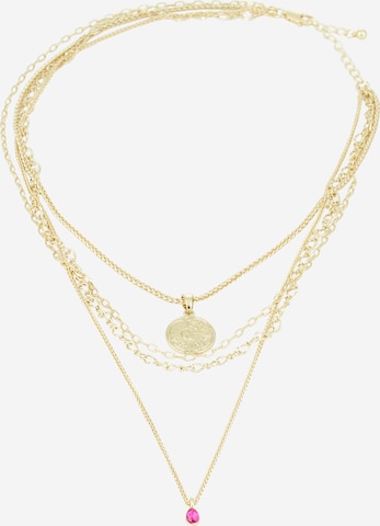 PIECES Necklace 'BARNY' in Gold: front