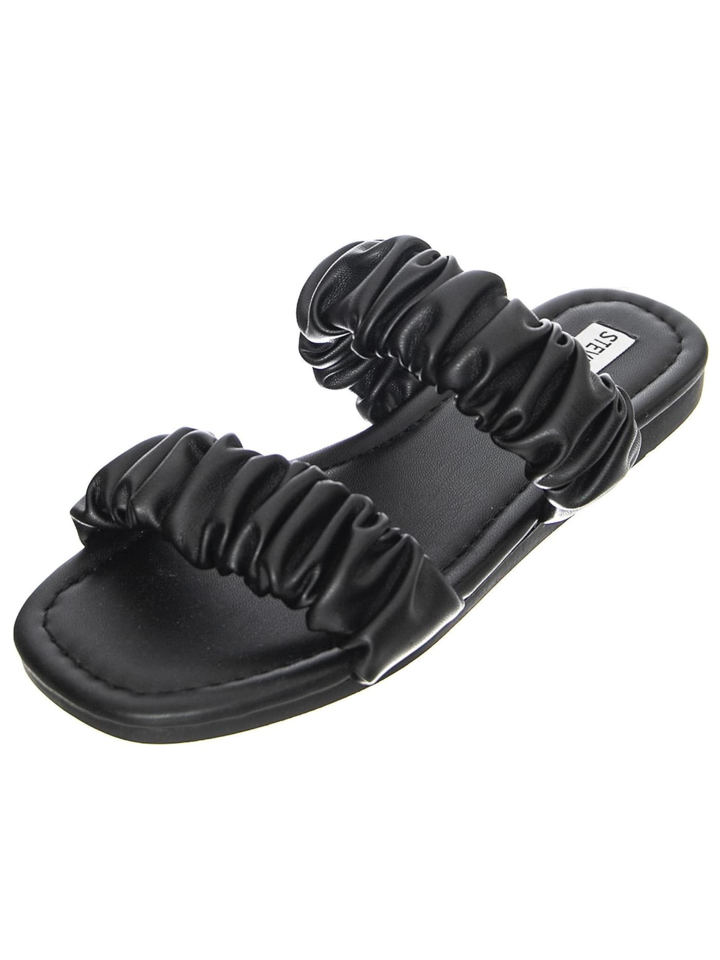 Zoccoletto 'W' Abloom Black Sandals' di STEVE MADDEN in nero: frontale