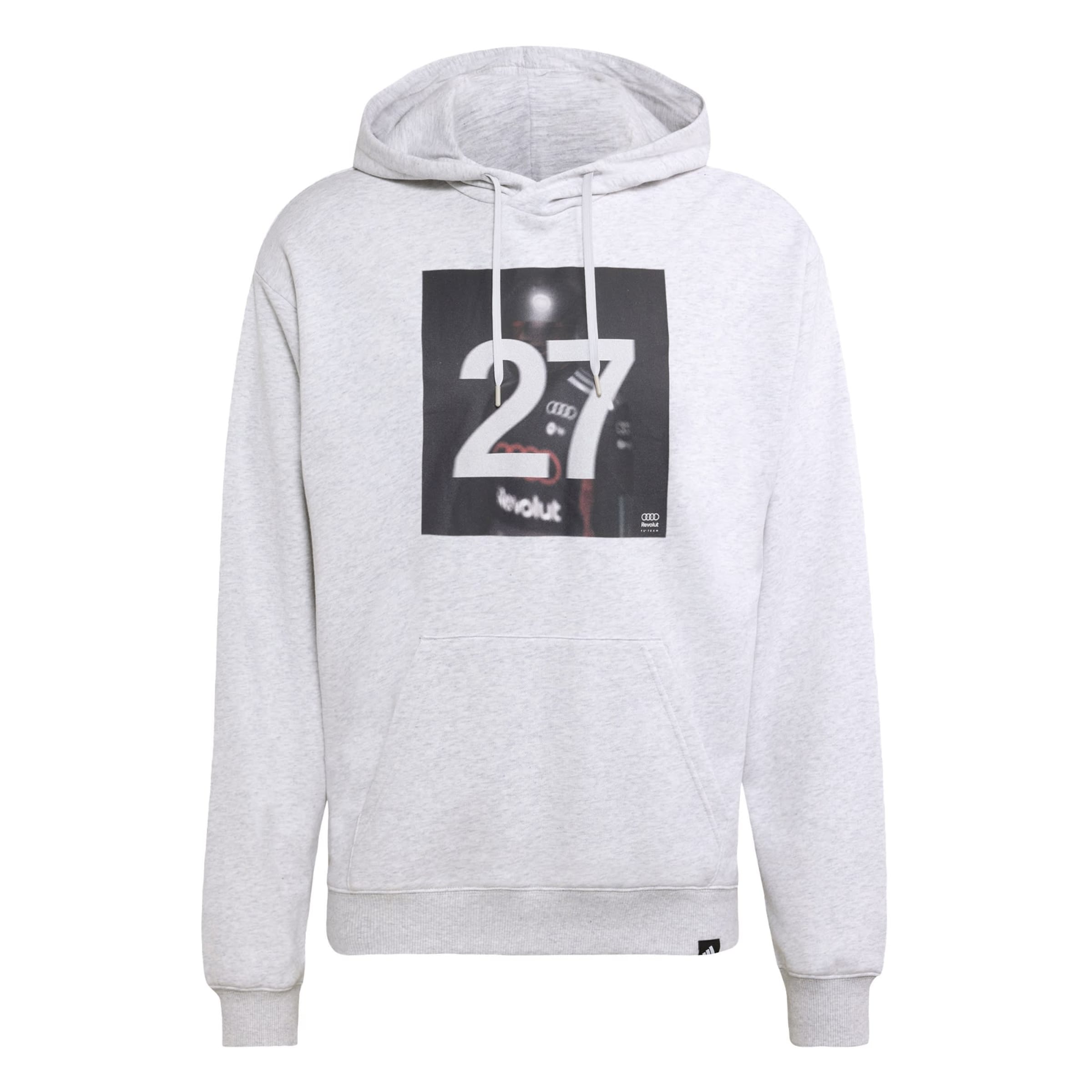ADIDAS PERFORMANCE Sportsweatshirt 'Audi Formula One Team Nico Hülkenberg' in Grijs: voorkant