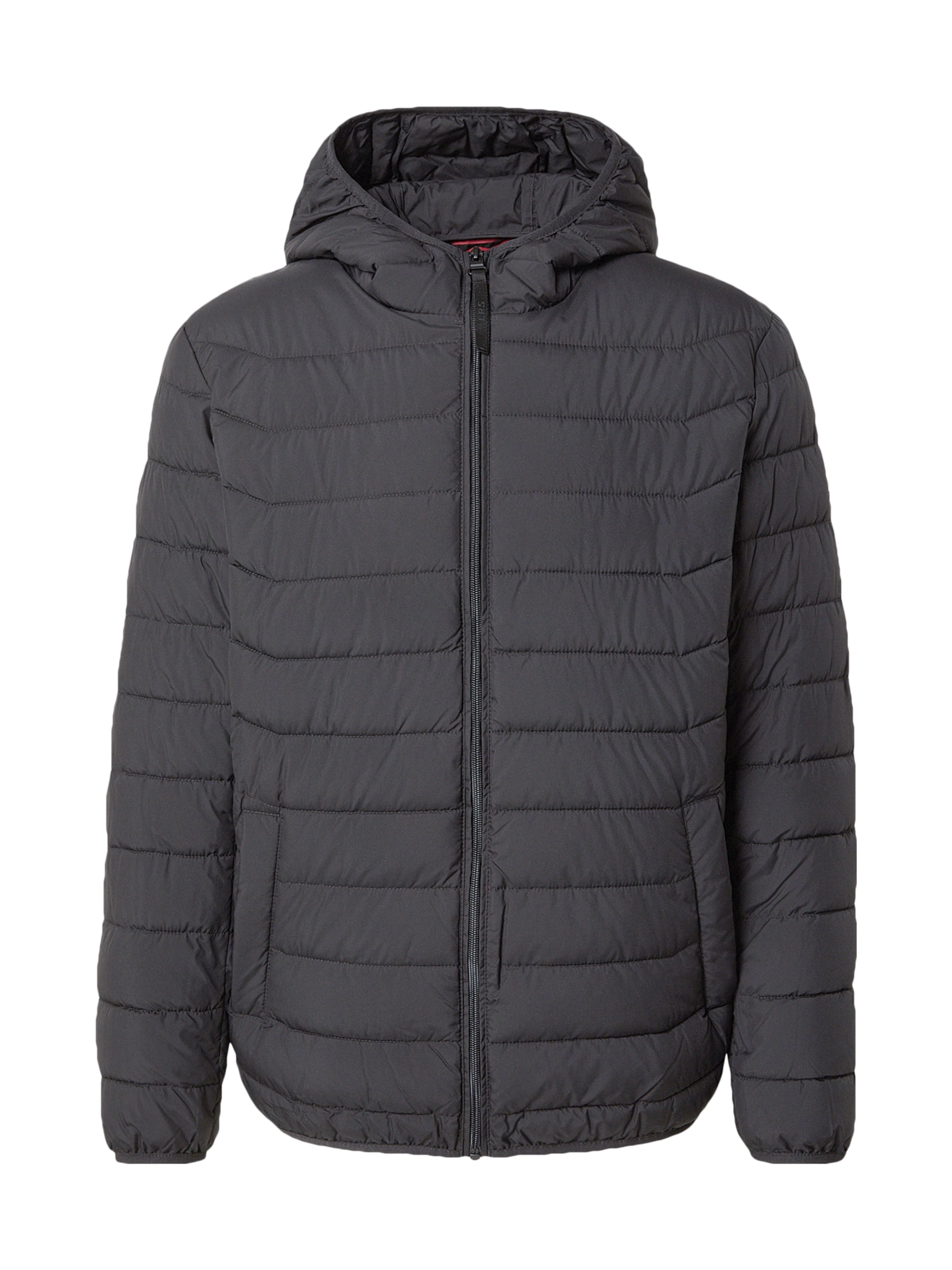 Veste mi-saison LERROS en noir : devant