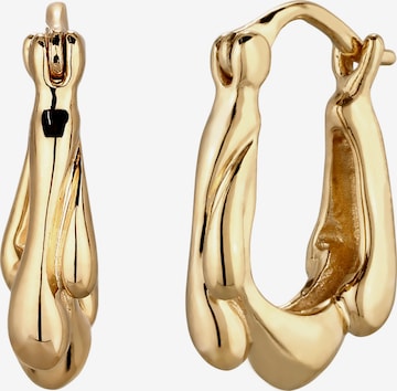 ELLI Ohrringe 'Melted' in Gold: Vorderseite