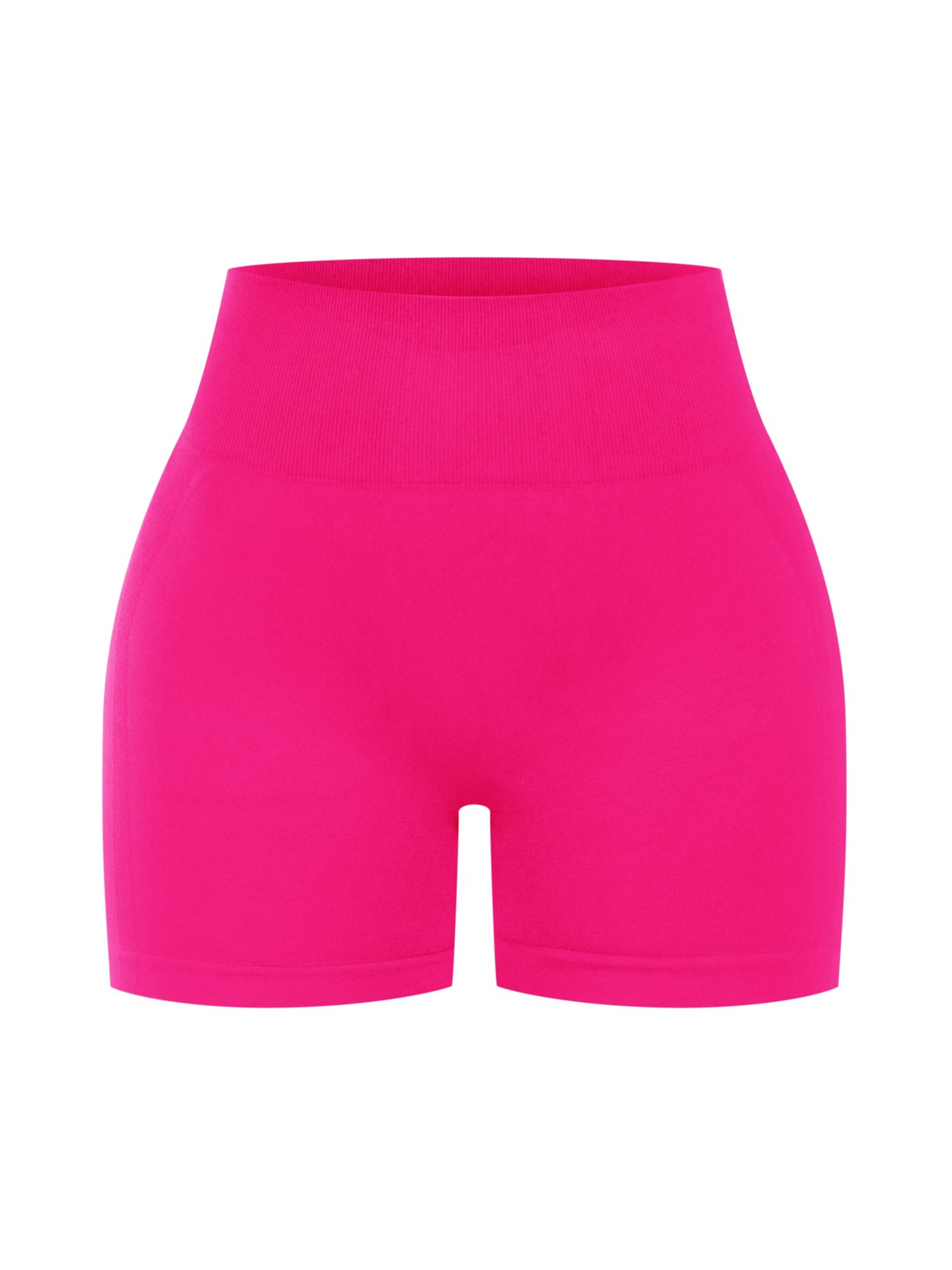 Smilodox Cetrina Seamless Scrunch Shorts in Pink: Vorderseite