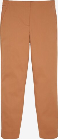 Pantalon chino 'Mia' TOM TAILOR en marron : devant