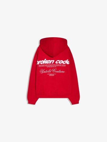 Bershka Sweatshirt i röd