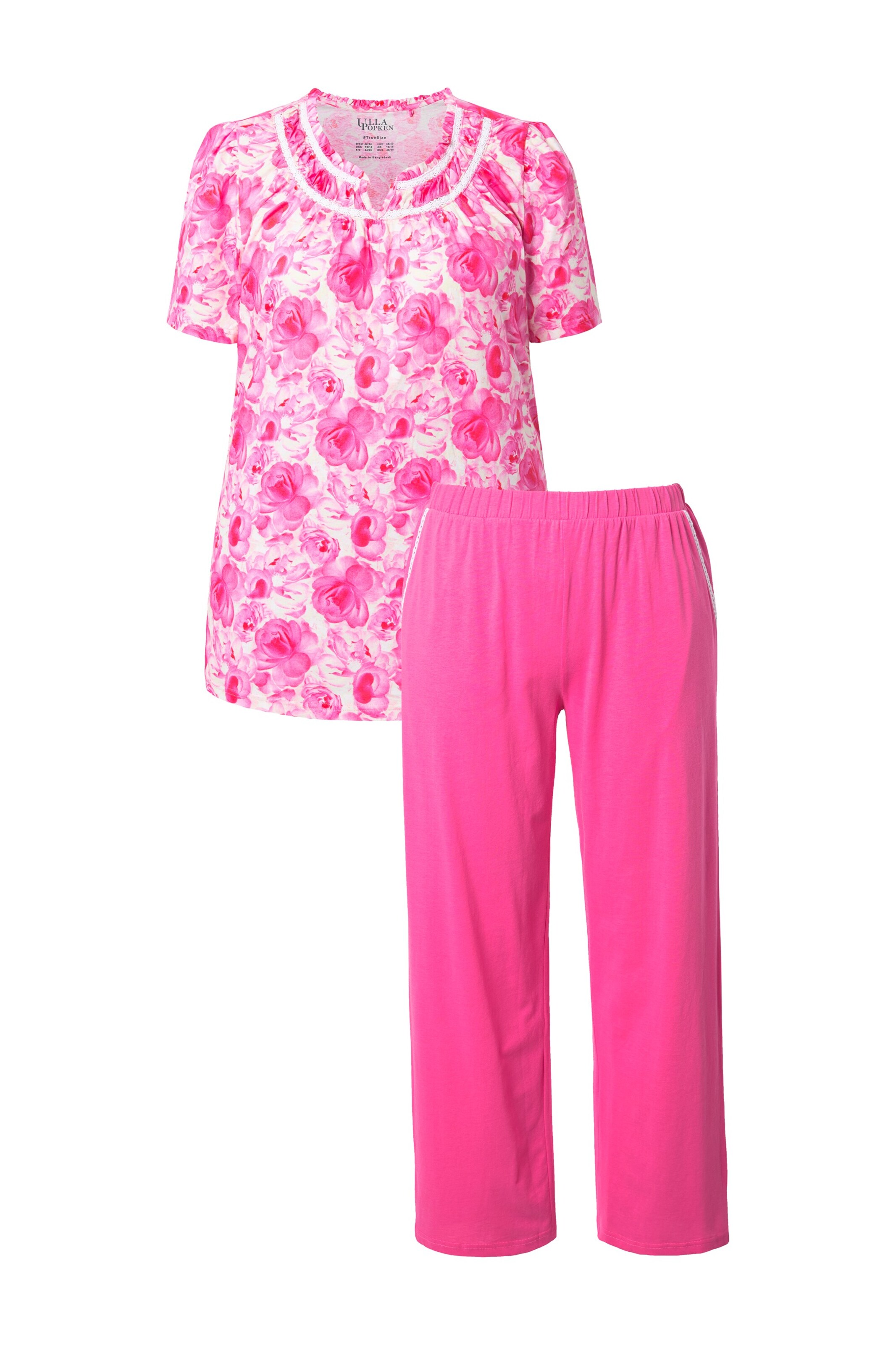 Ulla Popken Pajama in Pink: front