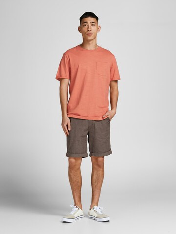 JACK & JONES Μπλουζάκι 'TROPIC' σε πορτοκαλί