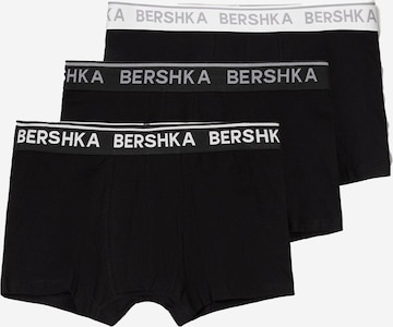 BershkaBokserice - crna boja: prednji dio