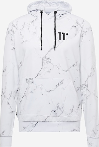 11 Degrees Sweatshirt in White: front