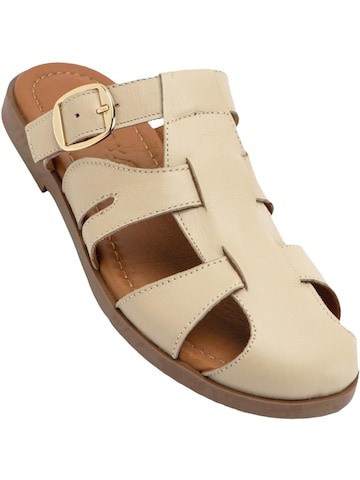 Limoya Mules 'Marii' in Beige: front