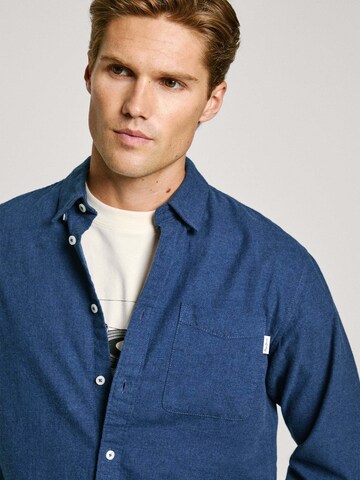 Pepe Jeans Regular fit Overhemd 'Aaron' in Blauw