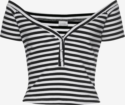 LASCANA Shirt in Black / White, Item view
