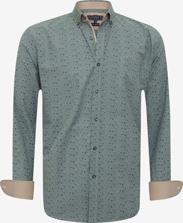 Sir Raymond Tailor Regular fit Button Up Shirt 'Bata' in Green: front