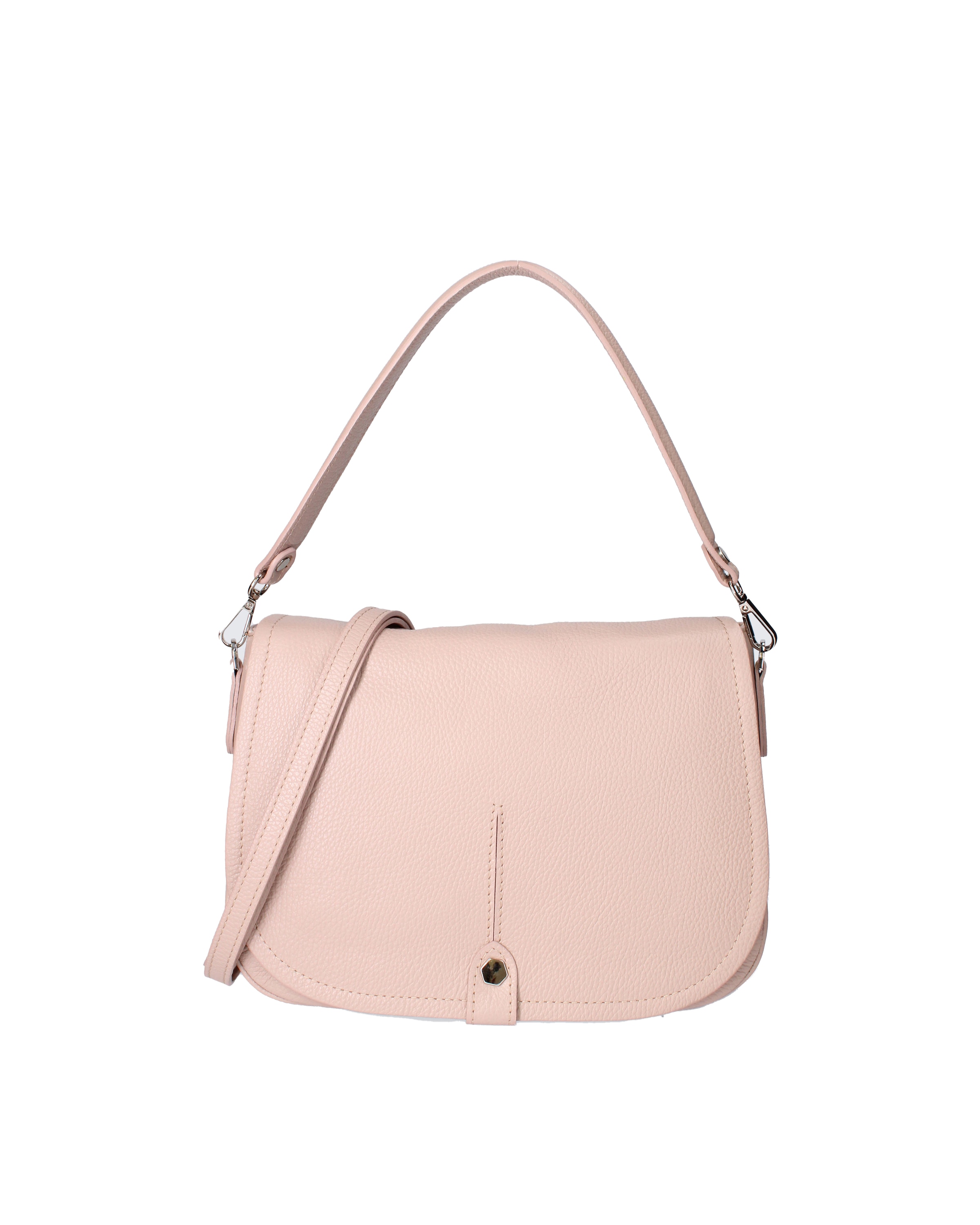 Sac bandoulière Viola Castellani en rose : devant