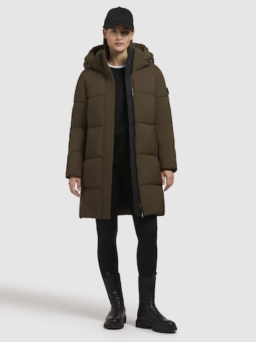 Veste d’hiver ' HAYA MATT ' khujo en vert