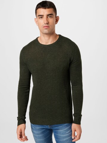 BLEND Sweater in Green: front