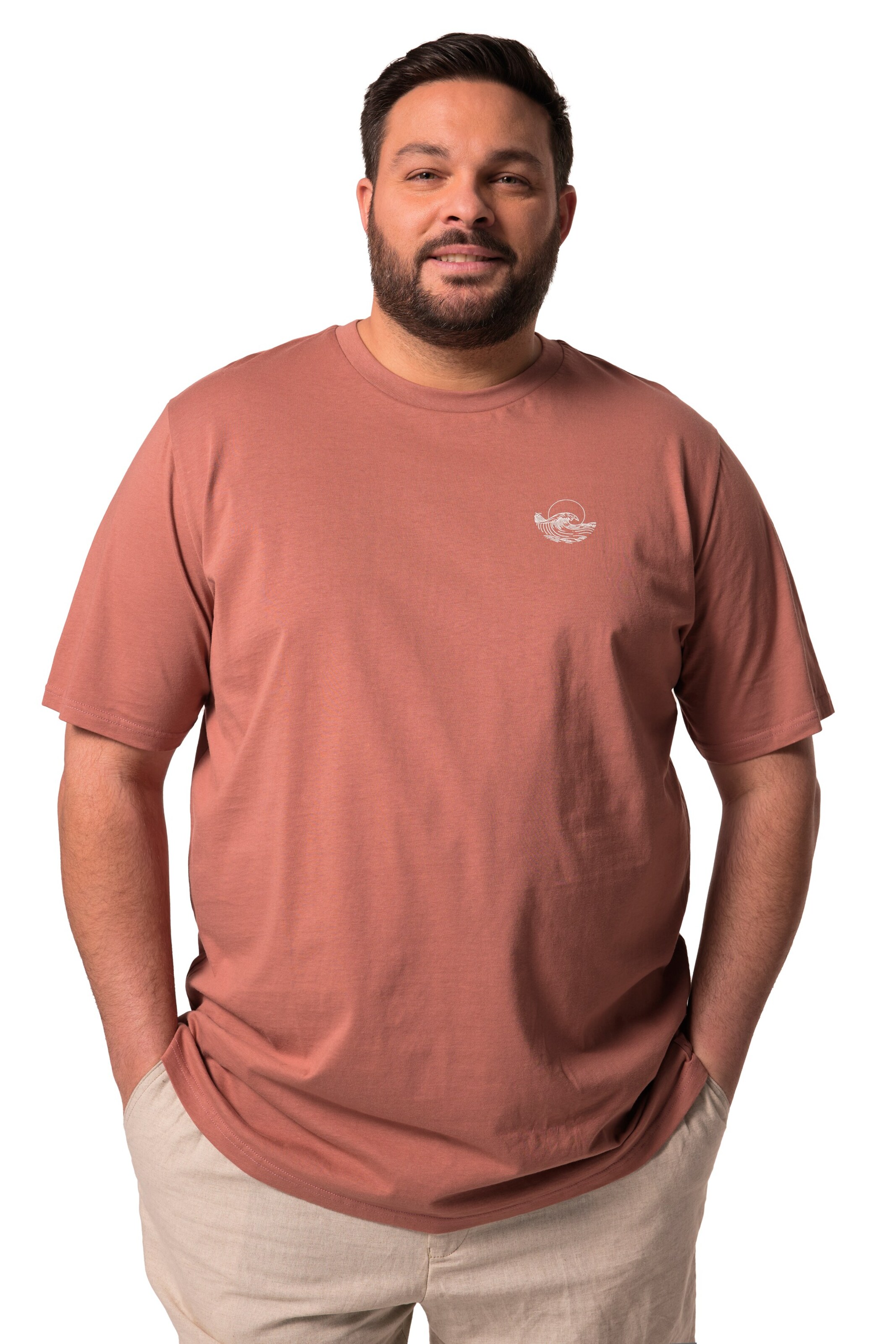 Men Plus Shirt in Orange