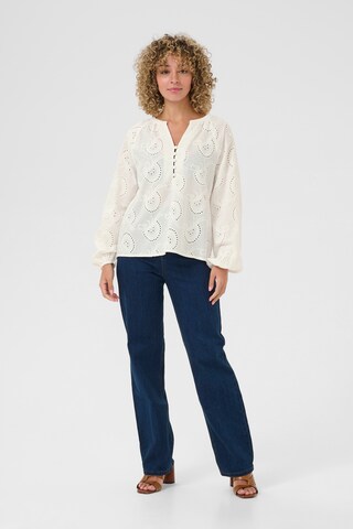 Chemisier 'CRDelia' Cream en blanc