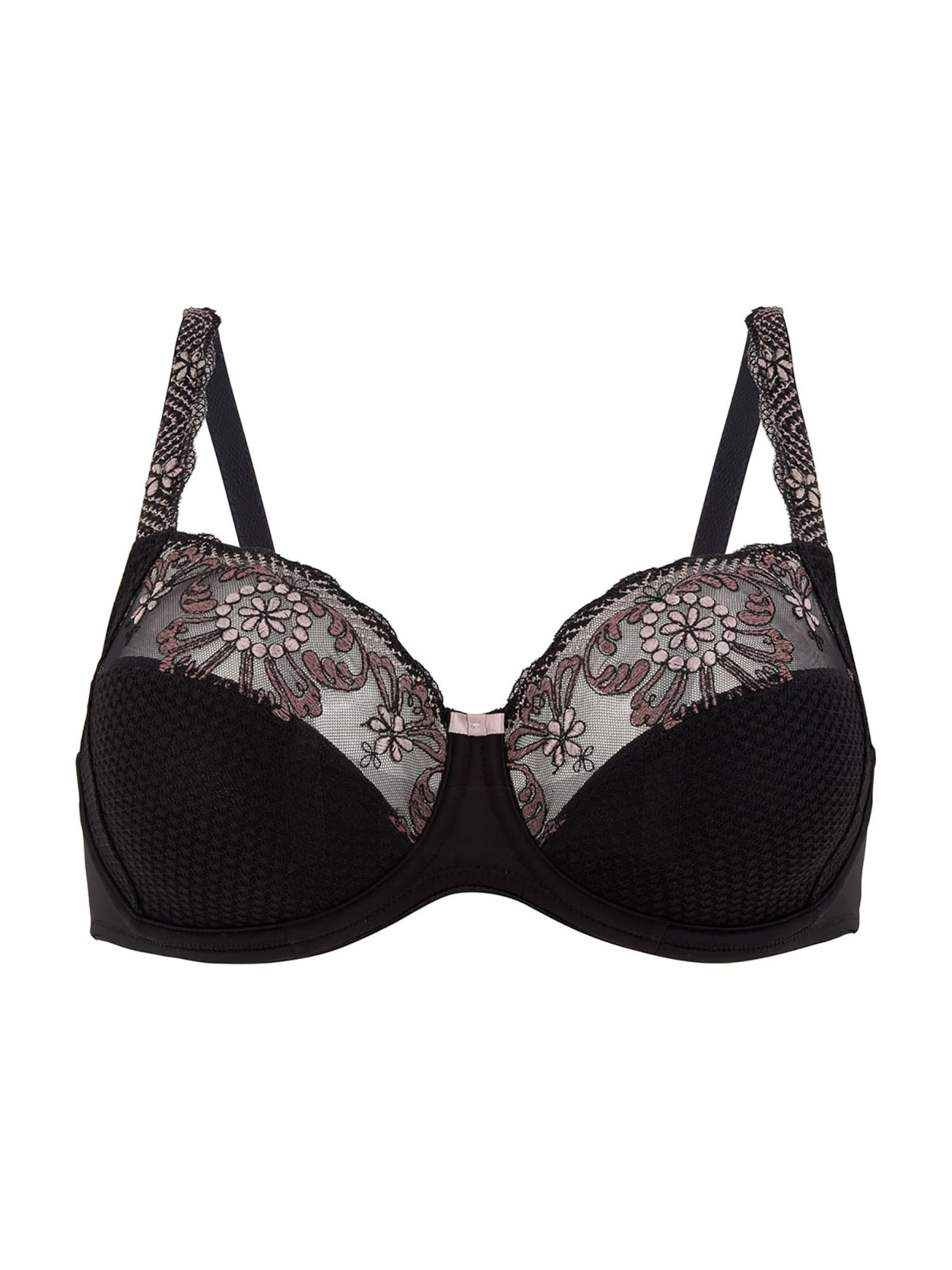 Conturelle Bra 'Festival' in Black: front