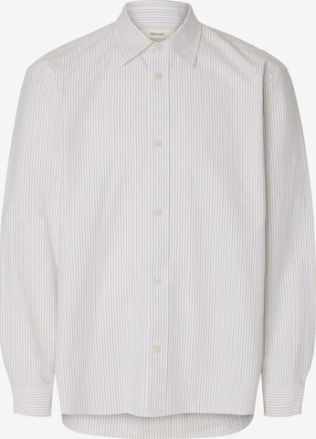 Fit confort Chemise 'Sinus' SELECTED HOMME en blanc : devant