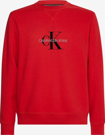 Calvin Klein Jeans Sweatshirt in Rot: predná strana