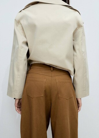MANGO Wide Leg Hose 'wendy' in Braun