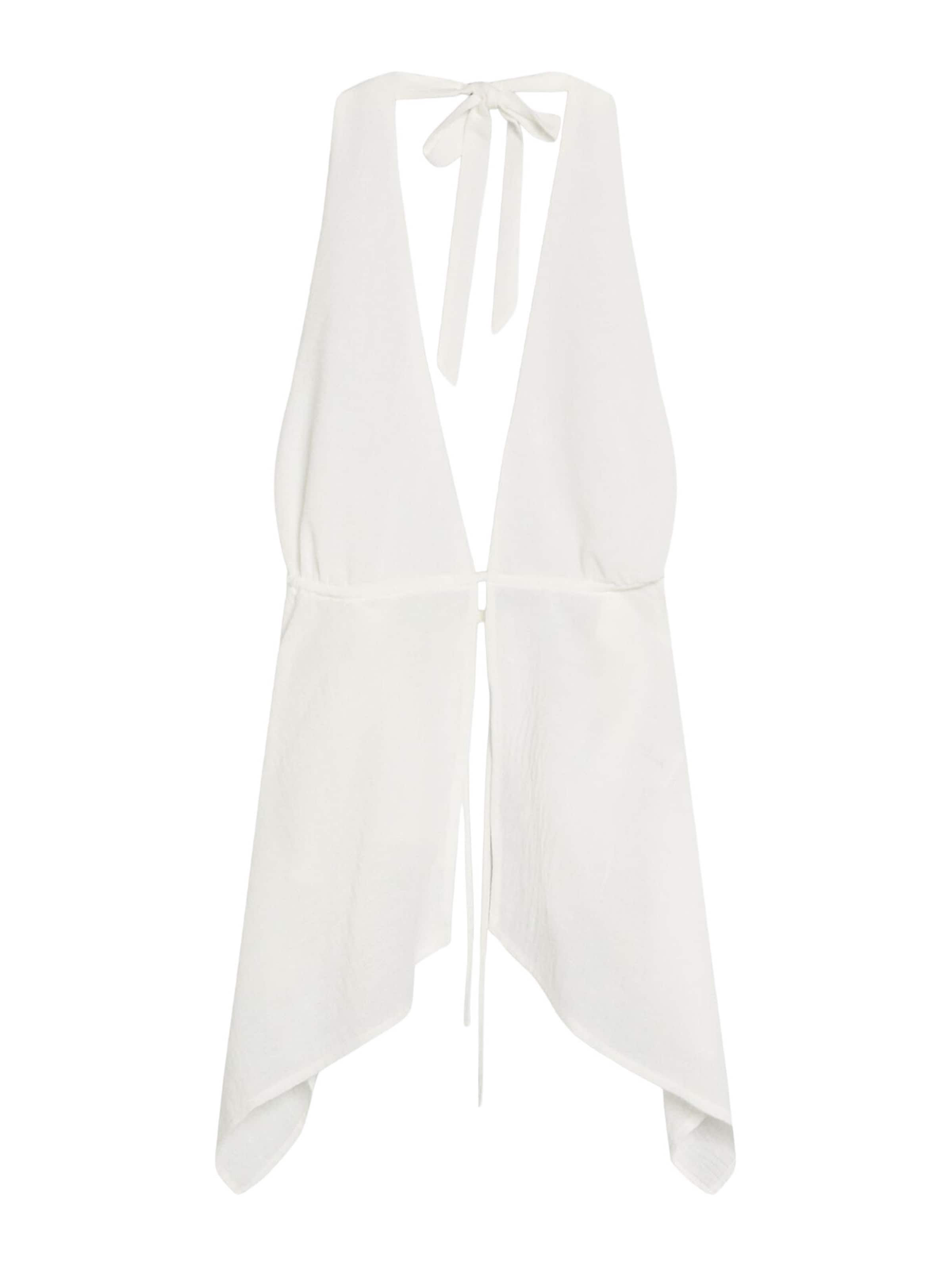 Haut Bershka en blanc : devant