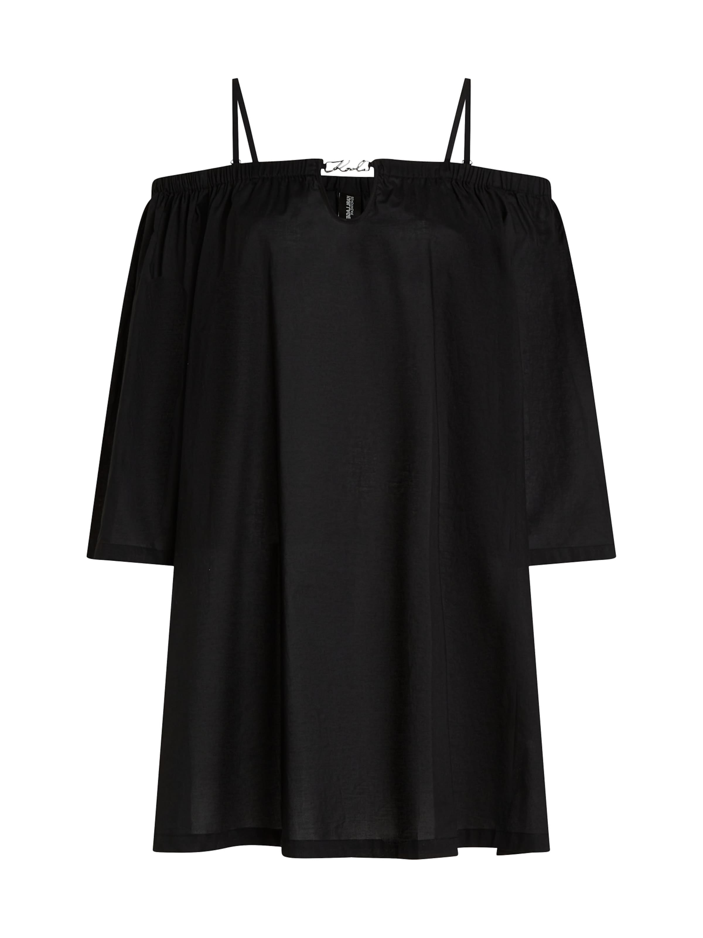 Karl Lagerfeld Plážové šaty – černá: přední strana