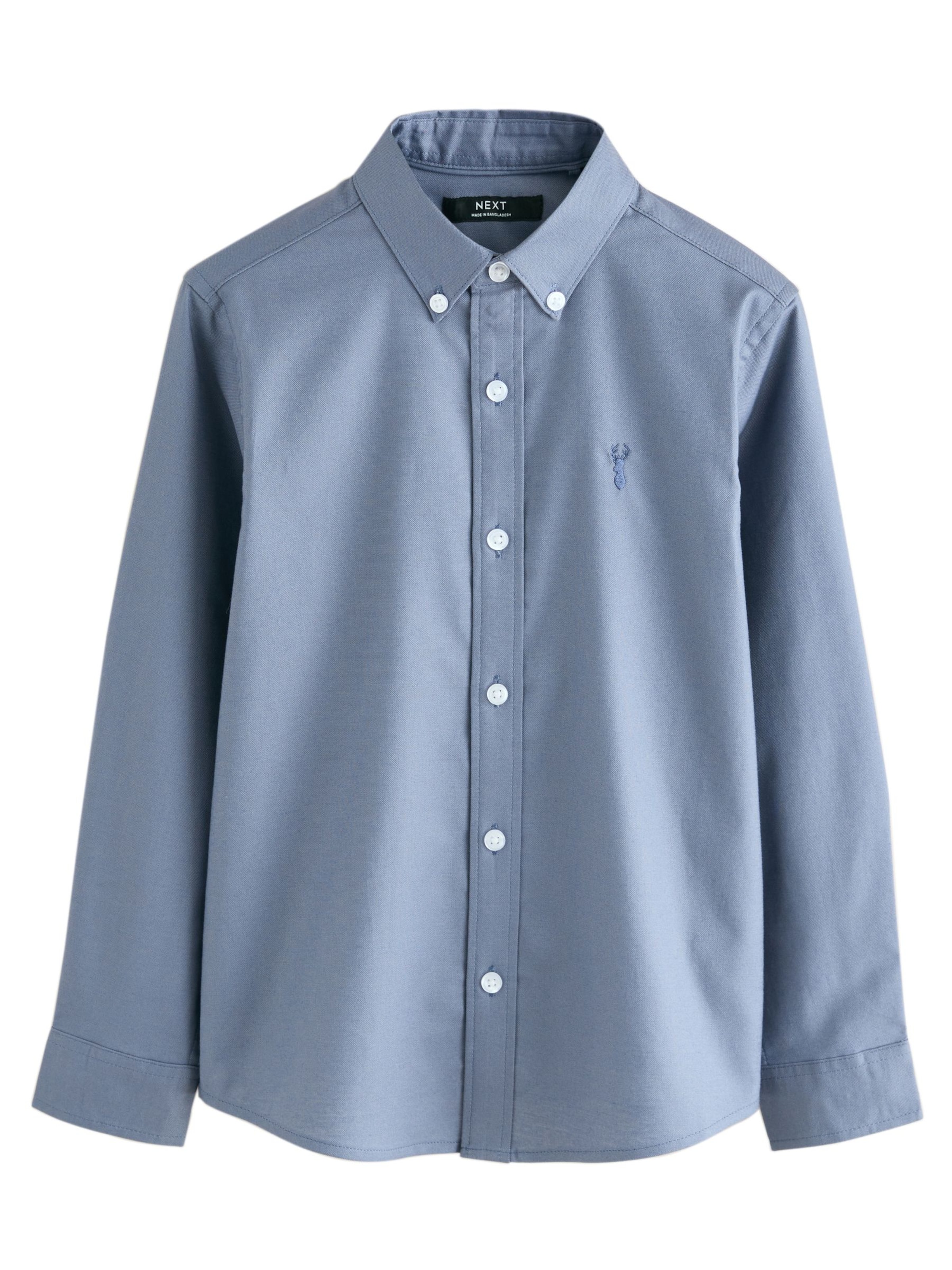 Next - Ajuste regular Camisa en azul: frente