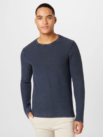 Pull-over 'Sylvest' JACK & JONES en bleu : devant