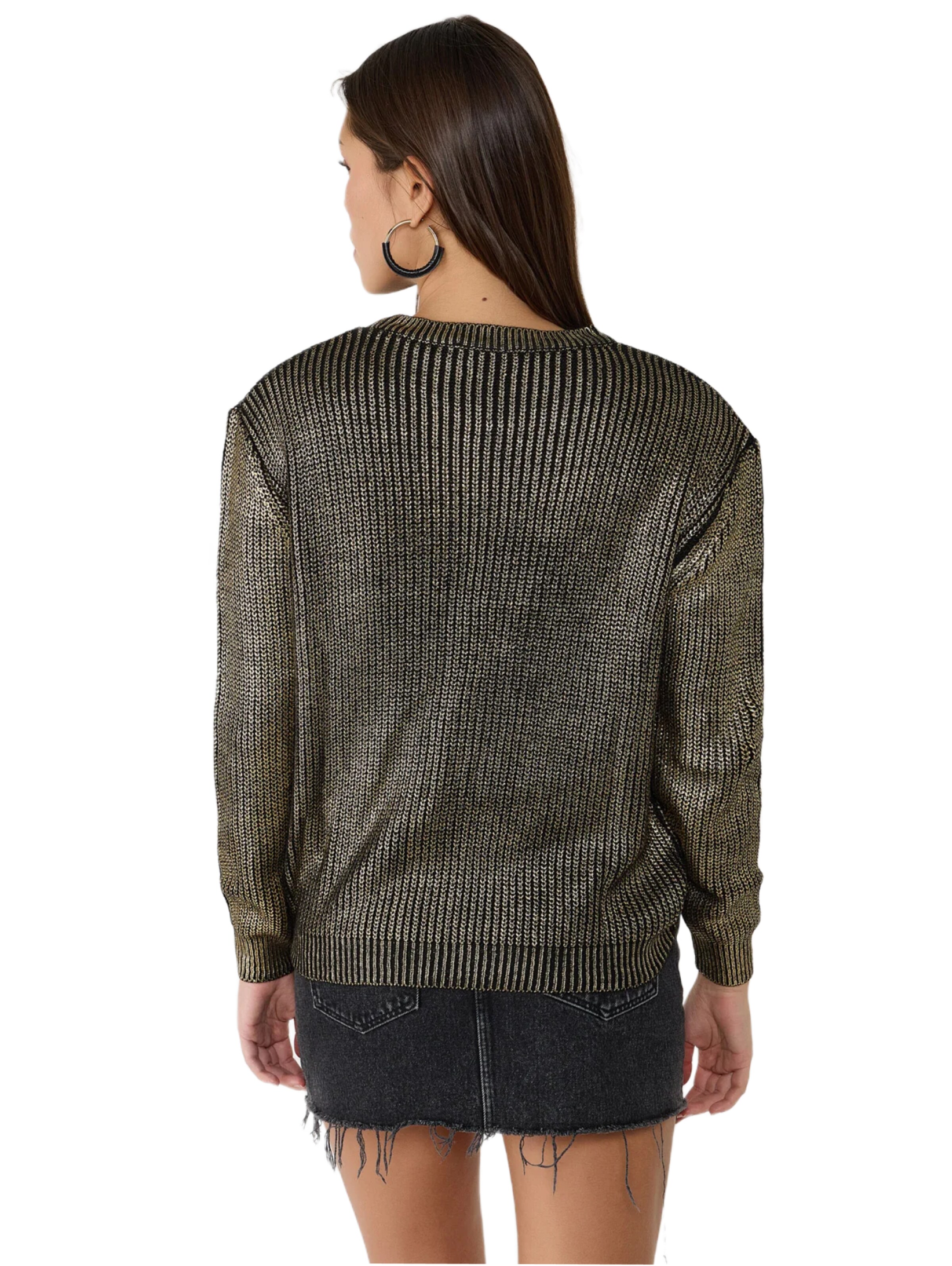 No Matter What Sweater in Gold