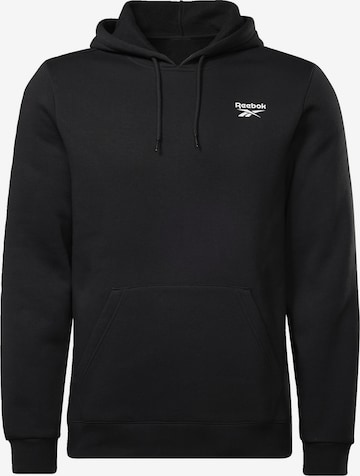 Reebok Sportsweatshirt in Zwart: voorkant