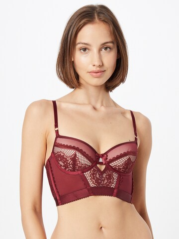 Hunkemöller Balconette Bra 'Malika' in Red: front