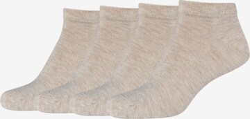 camano Socks in Beige: front