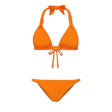 Shiwi Triangle Bikini 'Bibi' in Orange: front