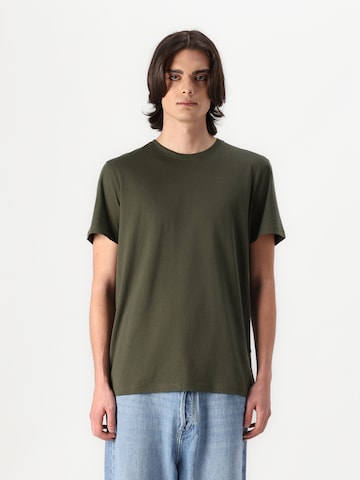 SELECTED T-Shirt 'SLHASPEN' in Grün: Vorderseite