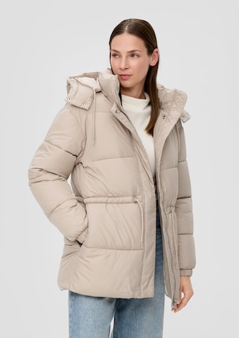 s.Oliver Winterjas in Beige: voorkant