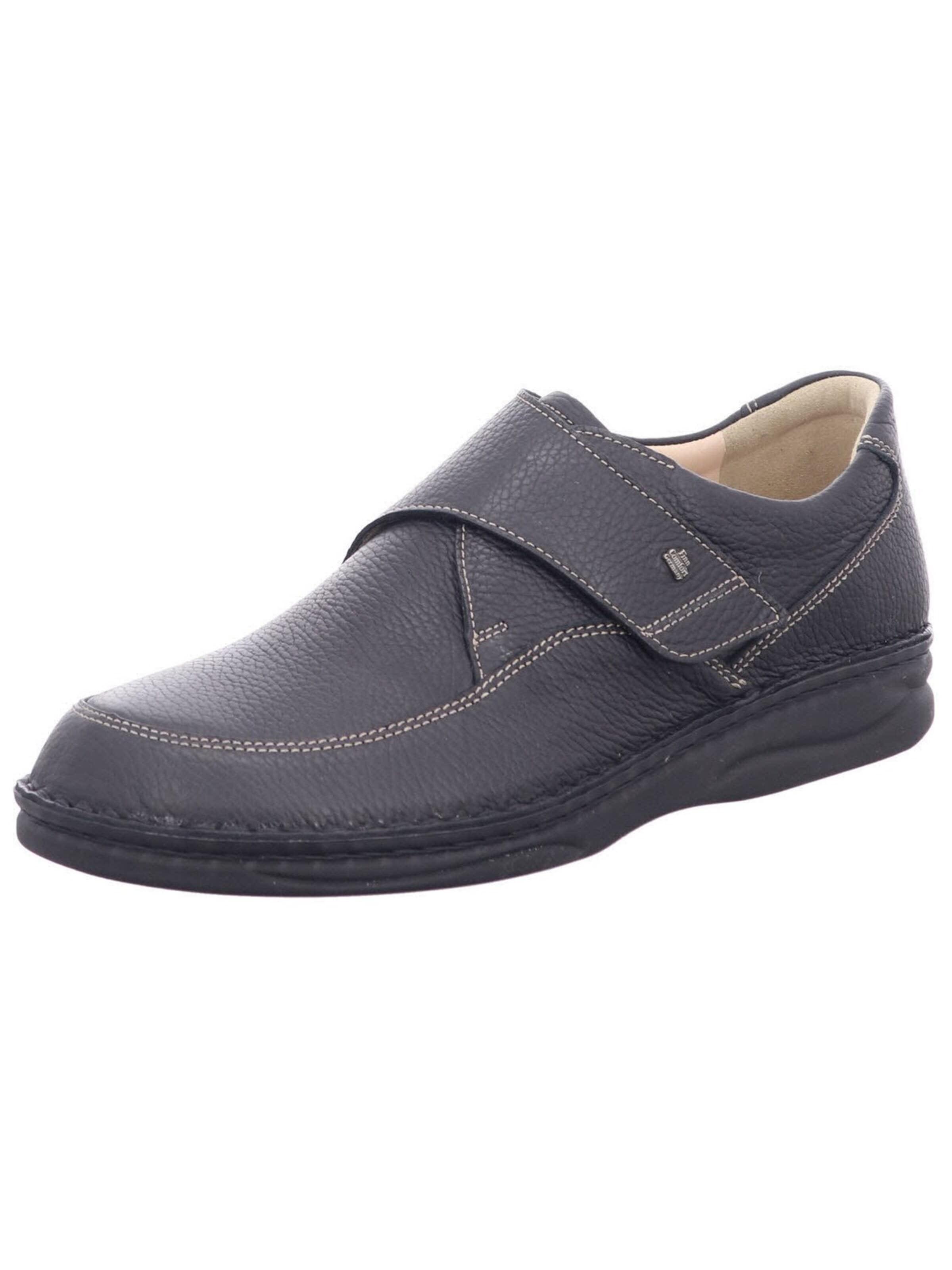 Ciabatta 'Slipper Herren 01108 055099 Echtleder in schwarz' di Finn Comfort in nero: frontale