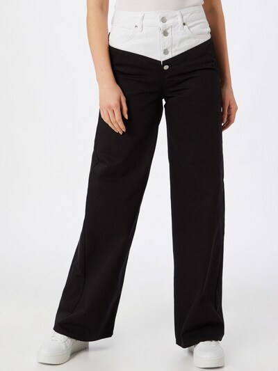 NU-IN Džínsy - čierny denim / biely denim, Model/-ka