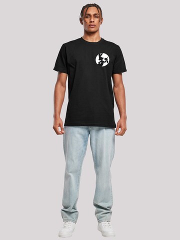 F4NT4STIC Shirt 'Looney Tunes Bugs Bunny Silhouette' in Zwart