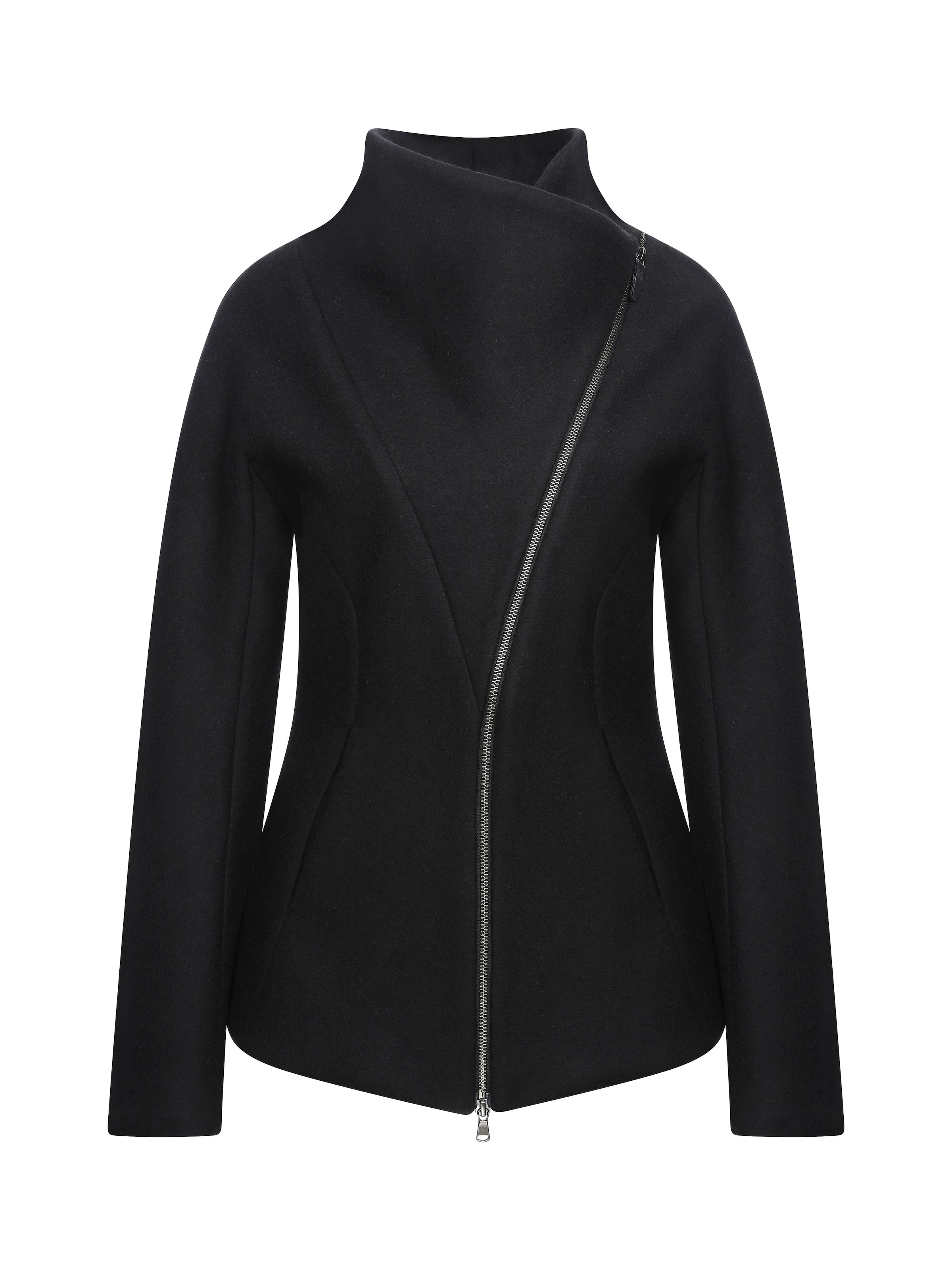 V S P Vinterjakke 'Leticia' i sort, Produktvisning