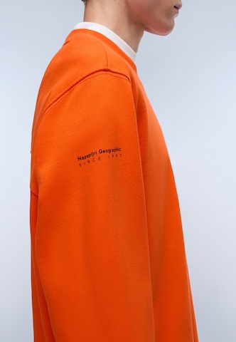 NAPAPIJRI Sweatshirt 'B-Badge' in Oranje