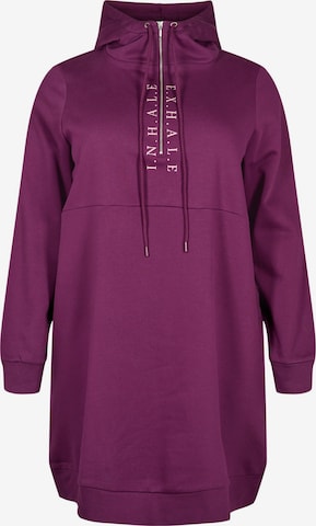 Active by Zizzi Dress in Purple: front